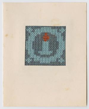 Primary view of object titled '[Woven candle Christmas card]'.