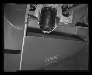 Primary view of object titled '[Photograph of a closeup of the exterior of an aircraft]'.
