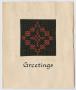 Thumbnail image of item number 1 in: '[Woven greeting card]'.