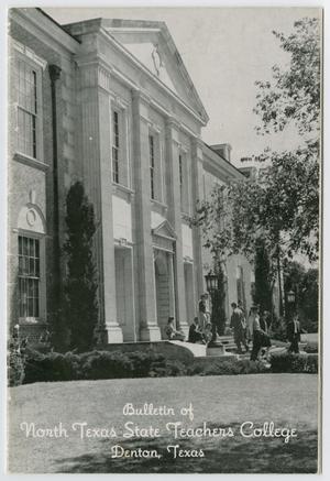 Primary view of object titled 'Bulletin of North Texas State Teachers College: Number 166'.