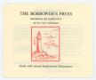 Thumbnail image of item number 1 in: '[Pamphlet from the Borrower's Press]'.