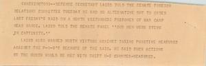 Primary view of object titled '[News Script: P.O.W. raid was last resort]'.