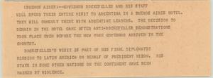 Primary view of object titled '[News Script: Governor Rockefeller visit]'.