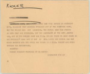 Primary view of object titled '[News Script: Patrol car theft]'.