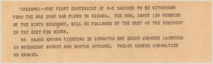 Primary view of object titled '[News Script: Soldier withdrawls]'.