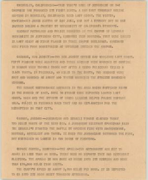 Primary view of object titled '[News Script: Violence]'.