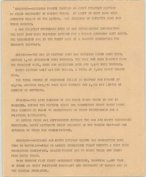 Primary view of object titled '[News Script: Vietnam War]'.