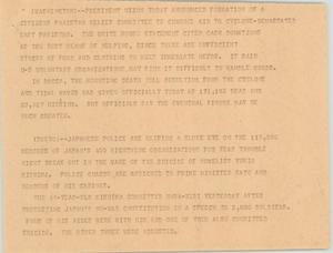 Primary view of object titled '[News Script: News in Pakistan relief and Japan]'.