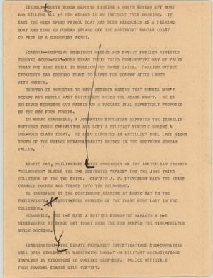 Primary view of object titled '[News Script: Foreign Armed Forces]'.