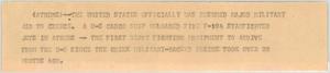 Primary view of object titled '[News Script: U. S. provides aid to Greece]'.