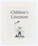 Primary view of Children's Literature