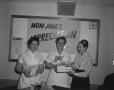 Photograph: [Bobbie Wygant and two women in uniforms]