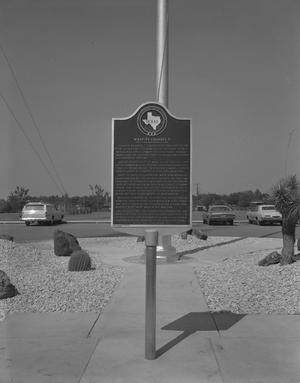 Primary view of object titled '[WBAP-TV Historical Marker]'.