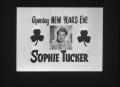 Photograph: [New Year's Eve Advertisement for Sophie Tucker]