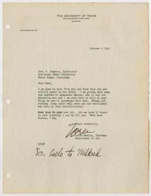 Primary view of object titled '[Letter from Loren Mozley]'.