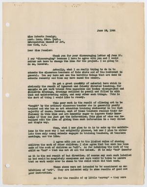 Primary view of object titled '[Letter from Carl Compton to Roberta M. Fansler, June 24, 1944]'.