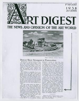 Primary view of object titled '[Page from The Art Digest]'.