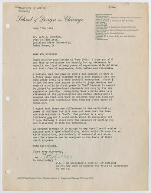 Primary view of object titled '[Letter from László Moholy-Nagy]'.