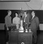 Photograph: [Unknown group of people with debate trophies, 2]