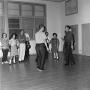 Photograph: [Students practicing a dance]