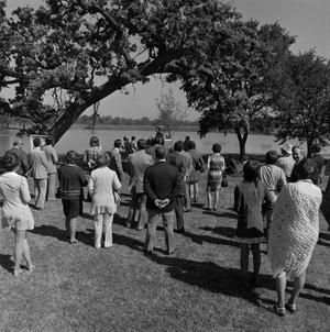 Primary view of object titled '[Crowd in a park]'.