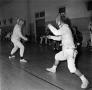 Photograph: [Fencing in the Physical Education building, 2]
