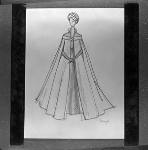 Primary view of object titled '[A dress design for Holmes #1]'.