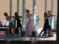 Photograph: [Actors dancing under Schrader Pavilion 4]