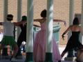 Photograph: [Actors dancing under Schrader Pavilion 3]