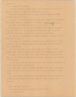Primary view of object titled '[News Script: GM]'.