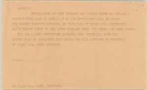 Primary view of object titled '[News Script: Apollo]'.