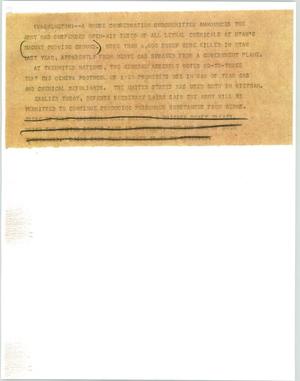 Primary view of object titled '[News Script: Army subcommittee]'.