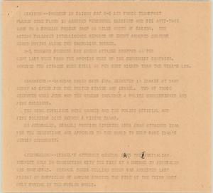 Primary view of object titled '[News Script: International news bulletins]'.
