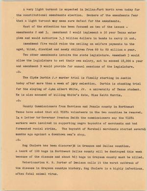 Primary view of object titled '[News Script: Amendments]'.