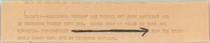 Primary view of object titled '[News Script: Hurricane Gerda formes]'.