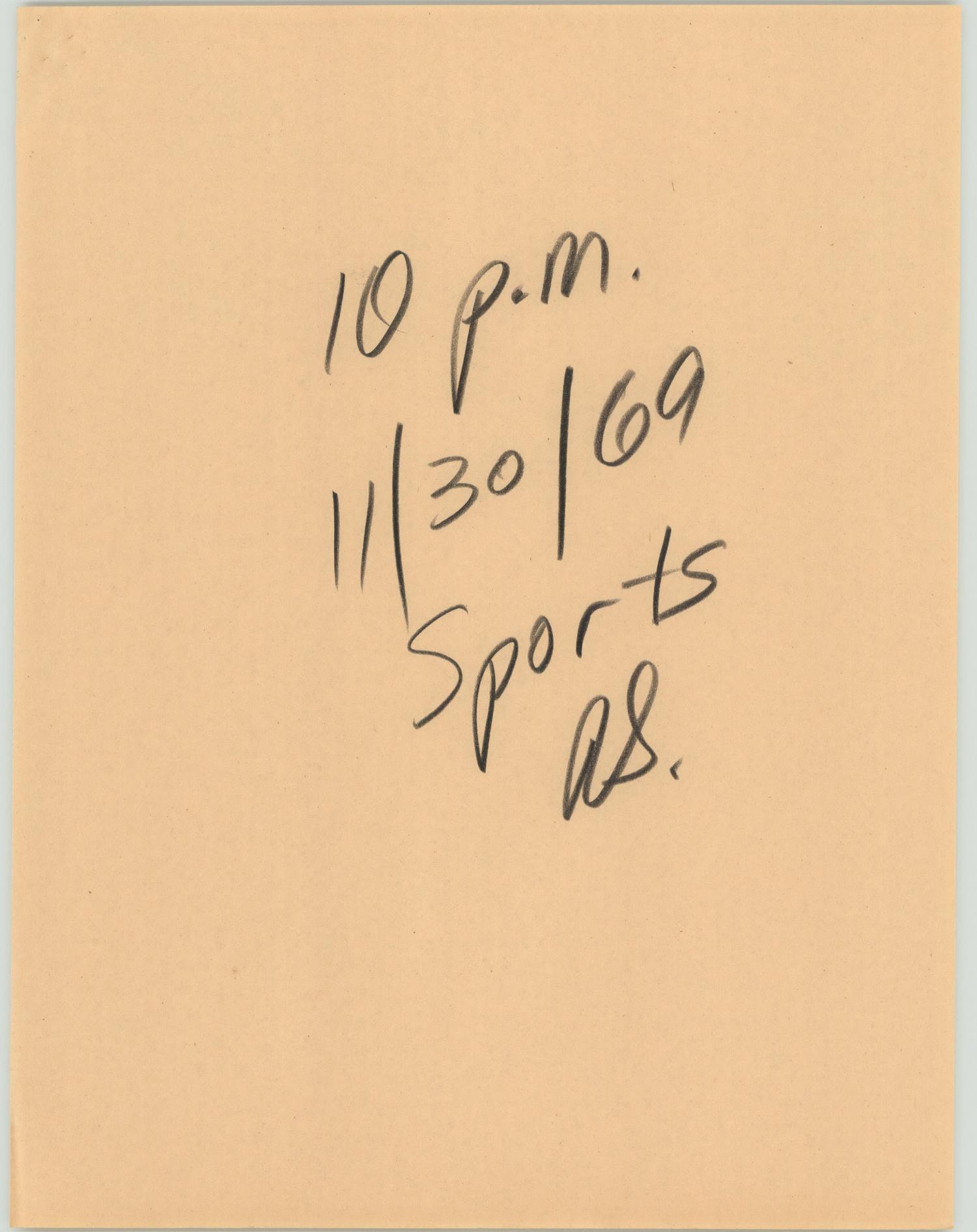 [News Script: 10PM Sports]
                                                
                                                    [Sequence #]: 1 of 22
                                                