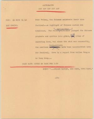 Primary view of object titled '[News Script: Astronauts]'.