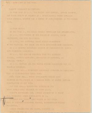 Primary view of object titled '[News Script: On This Day]'.
