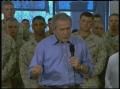 Video: [News Clip: Bush troop lunch]