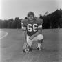 Primary view of [Posed individual photo of #66 John Pyszynski from the 1971 season, 2]