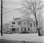 Primary view of [Photograph of a fraternity house in the winter #1]