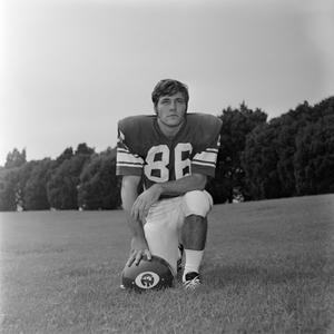 Primary view of object titled '[Posed individual photo of #86 Jackie Miller from the 1971 season]'.