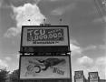 Photograph: [TCU signboard sponsored by Muehlebach beer]