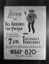 Primary view of [Advertisement for 'All Around the Farm']