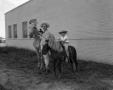 Photograph: [Jack Valentine and horse with boy and pony]