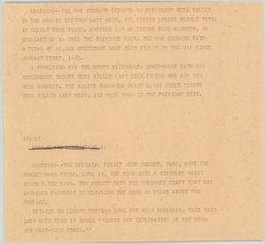 Primary view of object titled '[News Script: Americans killed in Vietnam war]'.