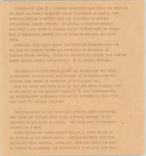 Primary view of object titled '[News Script: Associated press report]'.