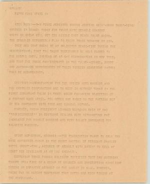 Primary view of object titled '[News Script: Tel Aviv, Detroit, and Fort McPherson]'.
