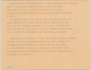 Primary view of object titled '[News Script: International relations - Warsaw / Eritrea]'.