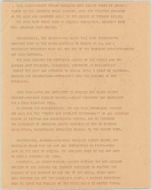 Primary view of object titled '[News Script: Casualties and Senator Goodell]'.